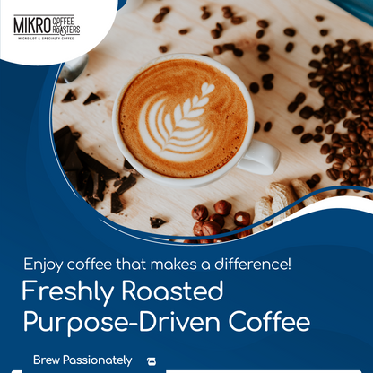 purpose driven freshly roasted coffee