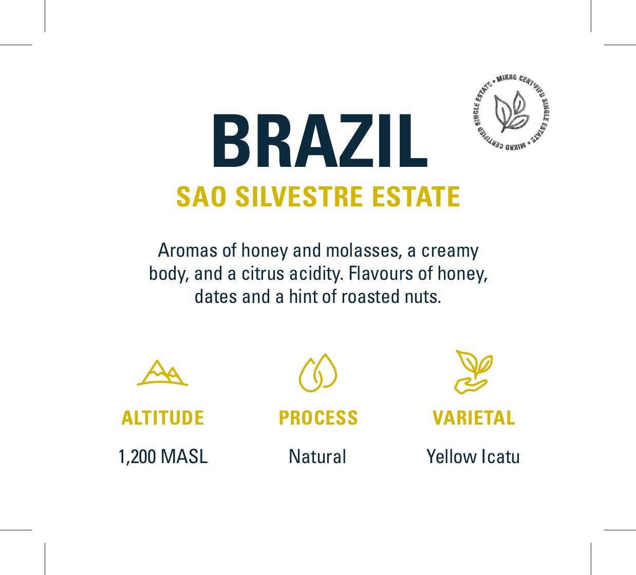 Brazil - Sao Silvestre Estate | Mikro Coffee Roasters Torquay
