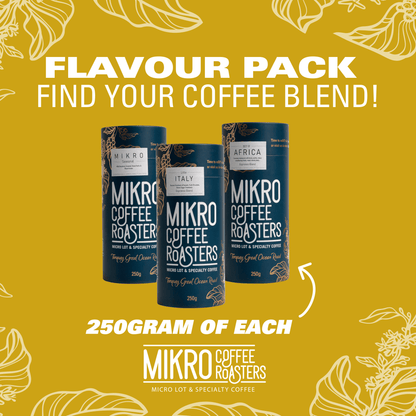 3 x 250g Flavour Pack | Mikro Coffee Roasters Torquay