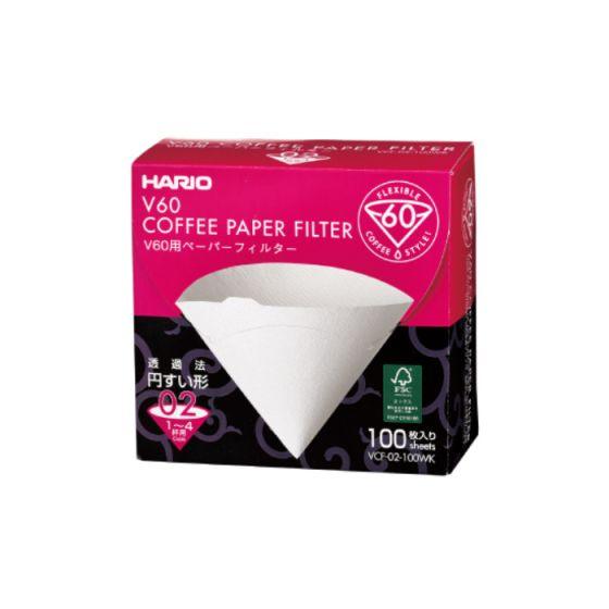 Hario V60 Pour Over Paper Filter 2 Cup - 100 Pack - Mikro Coffee Roasters Torquay
